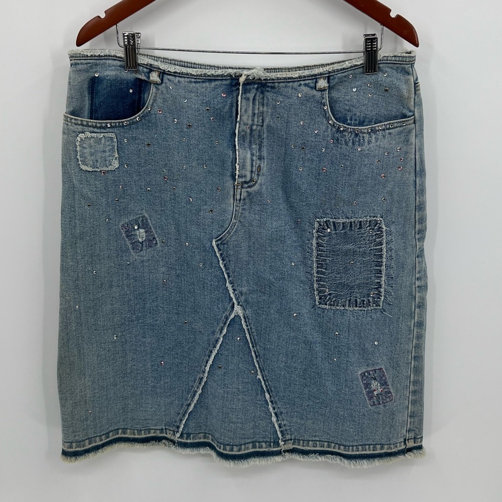 Vintage Express Y2K denim skirt